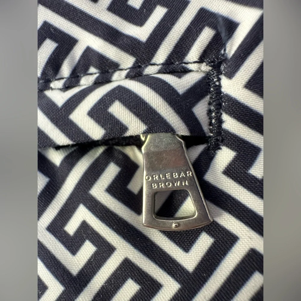 NWT Orlebar Brown Bulldog Laurito Swim Shorts - Size 30 - Navy Geometric Pattern